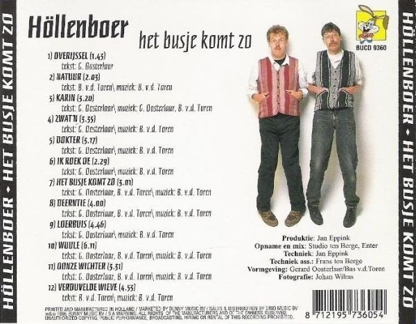 CD - Hollenboer - Het busje komt zo, Ophalen of Verzenden, Gebruikt, Levenslied of Smartlap, Album