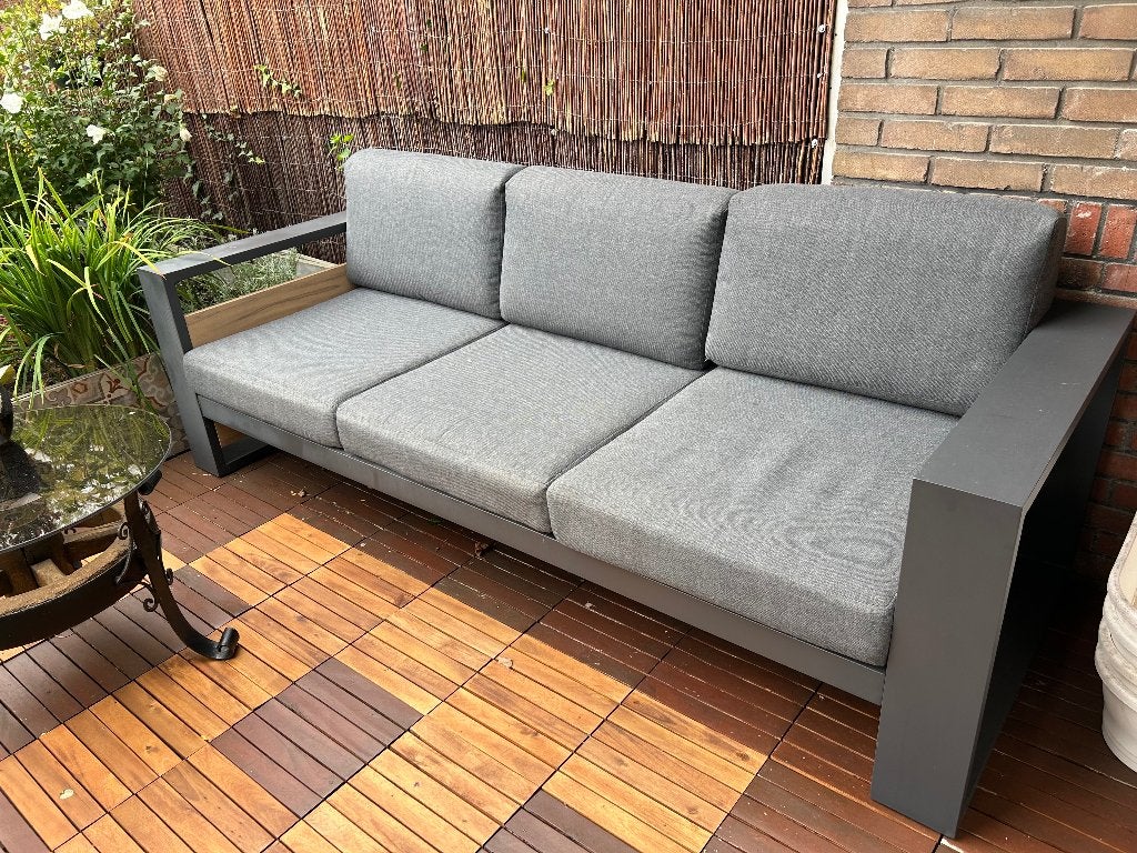 Garden Impressions 3-zits loungebank 231 cm – incl. kussens, Ophalen, Gebruikt