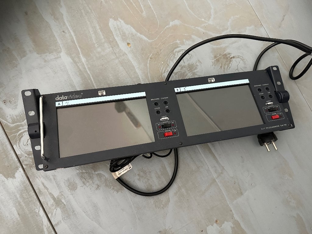datavideo dual monitor LCD TFT SDI, Ophalen of Verzenden