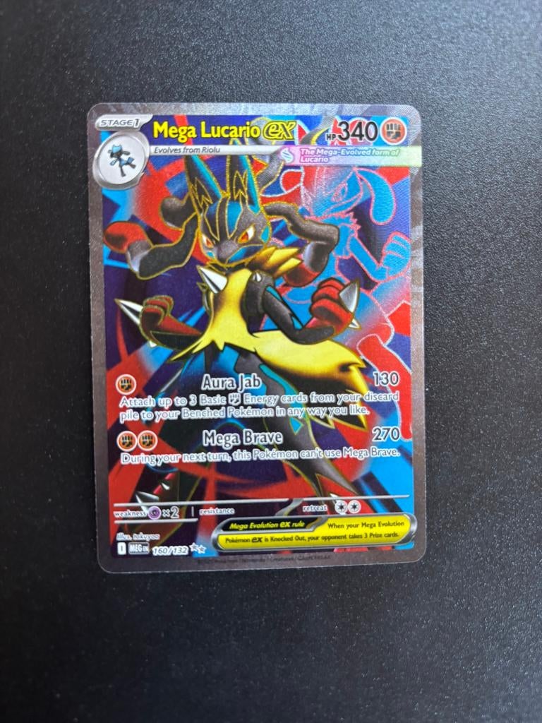 Mega Lucario ex (MEG 160), Ophalen of Verzenden, Zo goed als nieuw