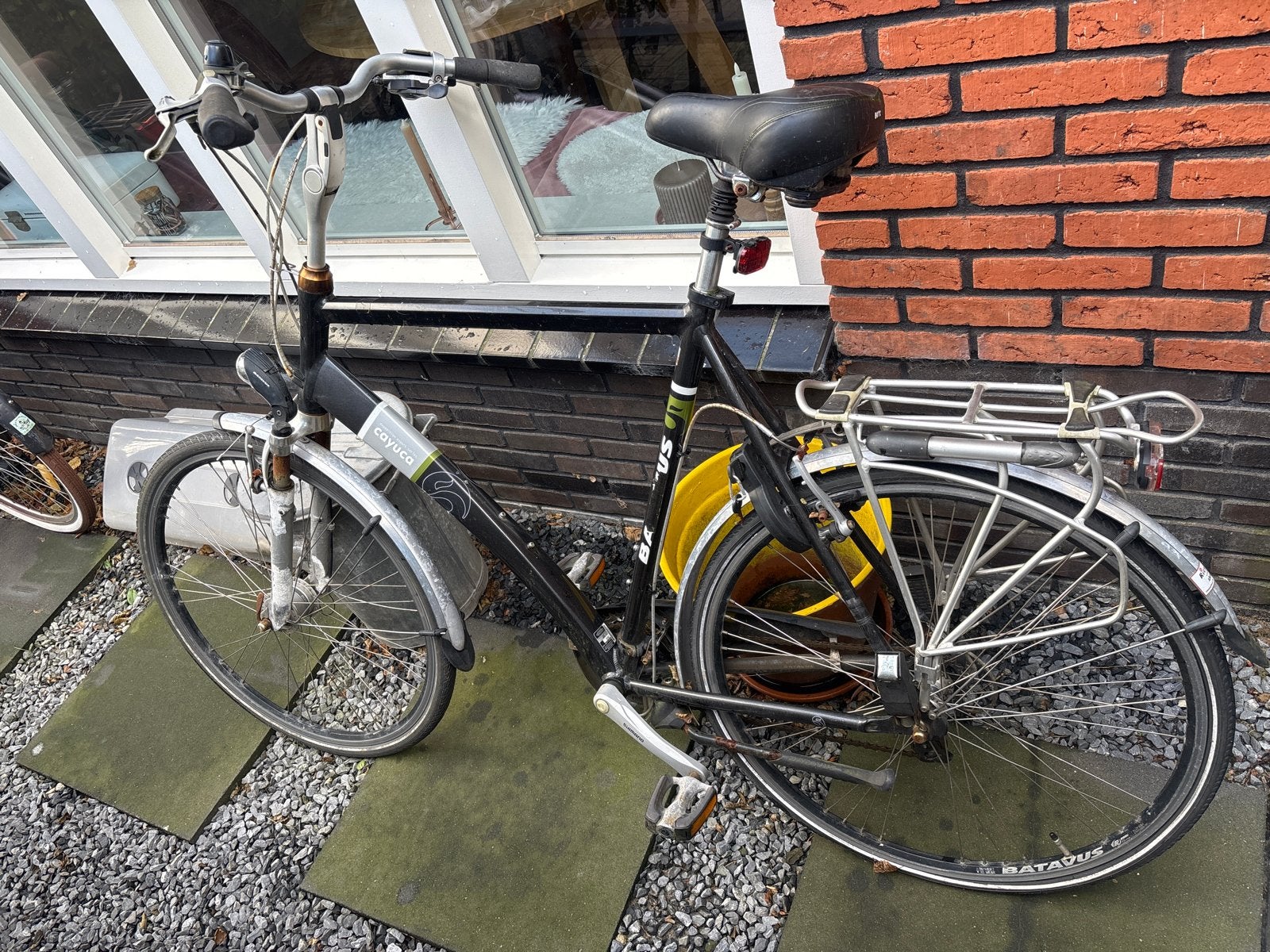 Batavus Cayuca heren fiets hoog frame - Gebruikt, Ophalen, Gebruikt, Batavus, Versnellingen