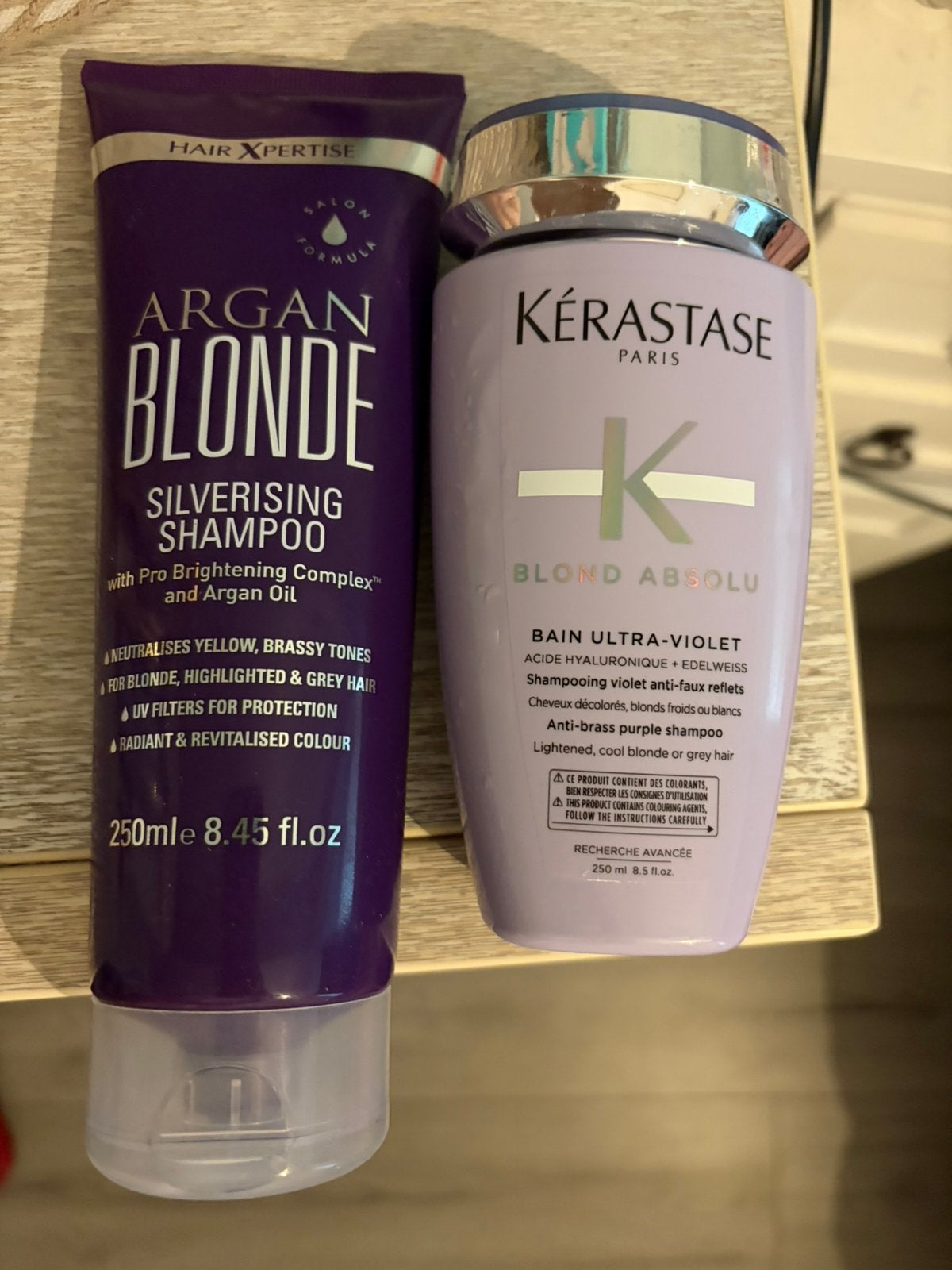 Kerastase and Hair Expert Purple Shampoo, Ophalen of Verzenden, Gebruikt, Lippen