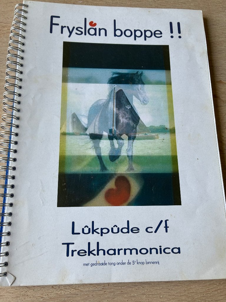 Fryslan boppe Friese liedjes  voor trekharmonika, Zo goed als nieuw, Religie en Gospel, Artiest of Componist, Overige instrumenten