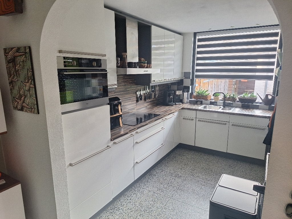 Complete hoekkeuken met inbouwapparatuur, Huis en Inrichting, Keuken | Complete keukens, Ophalen, Gebruikt, Overige materialen