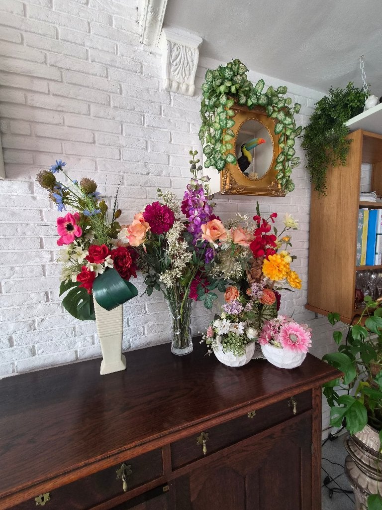 Kunstbloemen, Ophalen, Overige typen, Zijde, Zo goed als nieuw