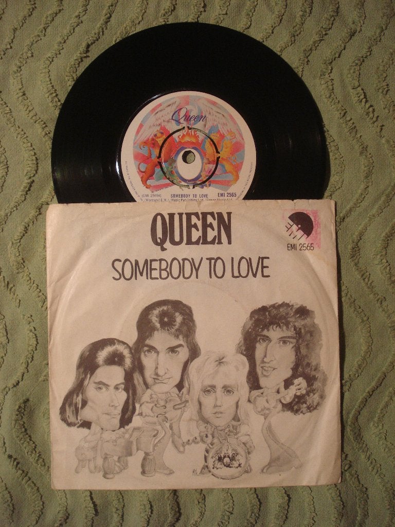 Queen 7" Vinyl Single: ‘Somebody To Love’ (Denemarken), Cd's en Dvd's, Vinyl Singles, Ophalen of Verzenden, Gebruikt, Rock en Metal
