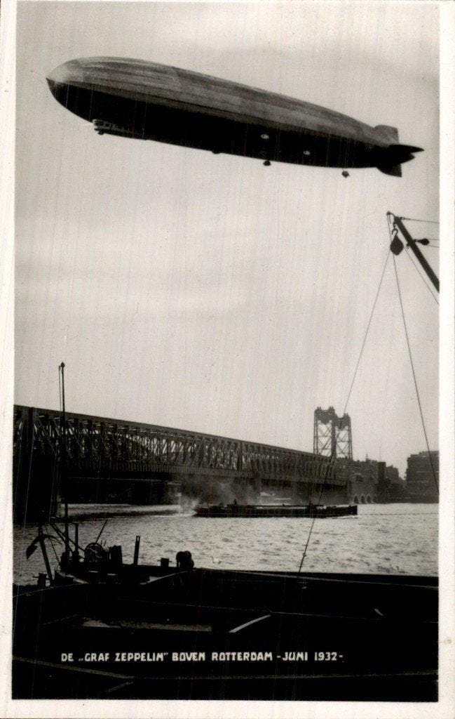 Rotterdam - Graf Zeppelin - Juni 1932, Verzamelen, Ophalen of Verzenden, 1920 tot 1940, Gelopen, Zuid-Holland