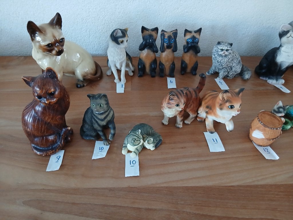 Beeldjes Katten, Verzamelen, Ophalen of Verzenden, Gebruikt, Overige typen