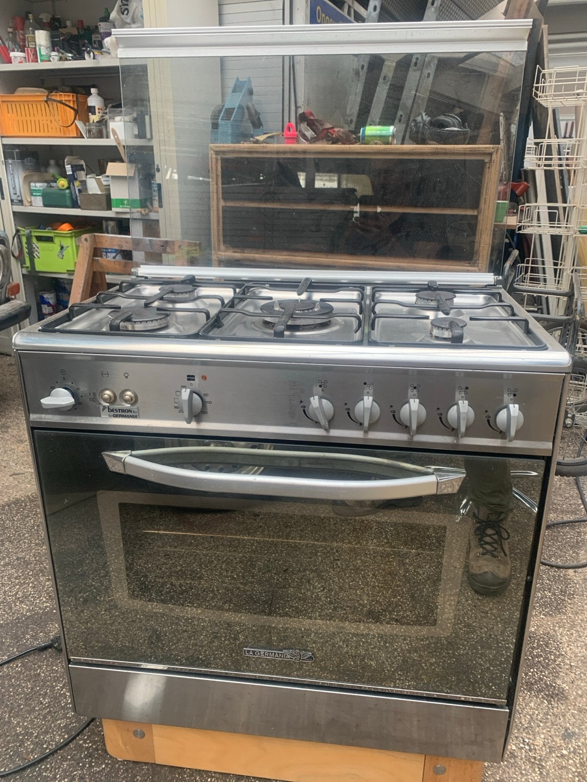 Bestron La Germania gasfornuis electrische oven, Ophalen, Gebruikt, 4 kookzones, Gas