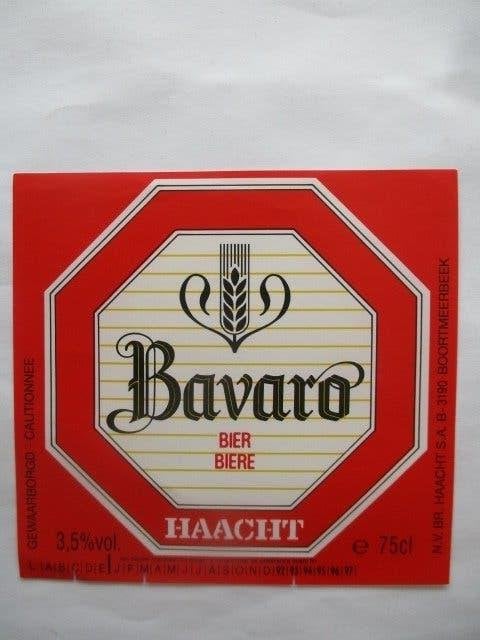 bieretiket Belgie 16-8 (18E) haacht, Verzamelen, Biermerken, Ophalen of Verzenden, Zo goed als nieuw, Overige typen, Overige merken