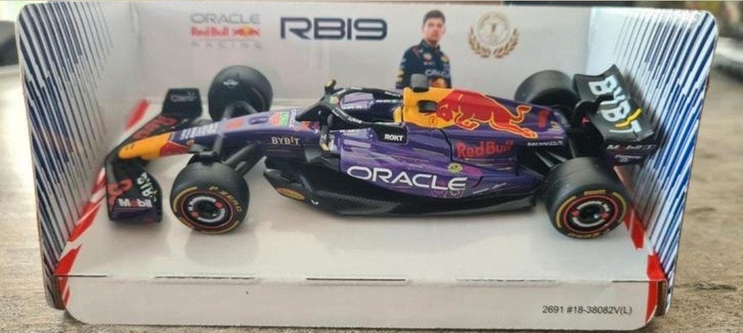 Aanbieding Bburago RB19 VERSTAPPEN Las Vegas Special livery, Ophalen of Verzenden, Nieuw, Auto, Overige merken