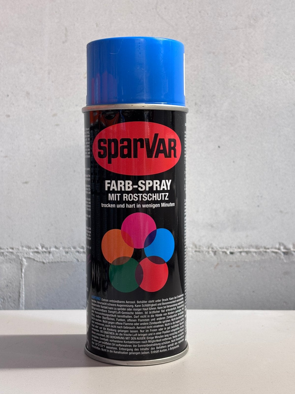 Spuitbus Sparvar Hemelblauw oldschool graffiti, Ophalen of Verzenden, Nieuw