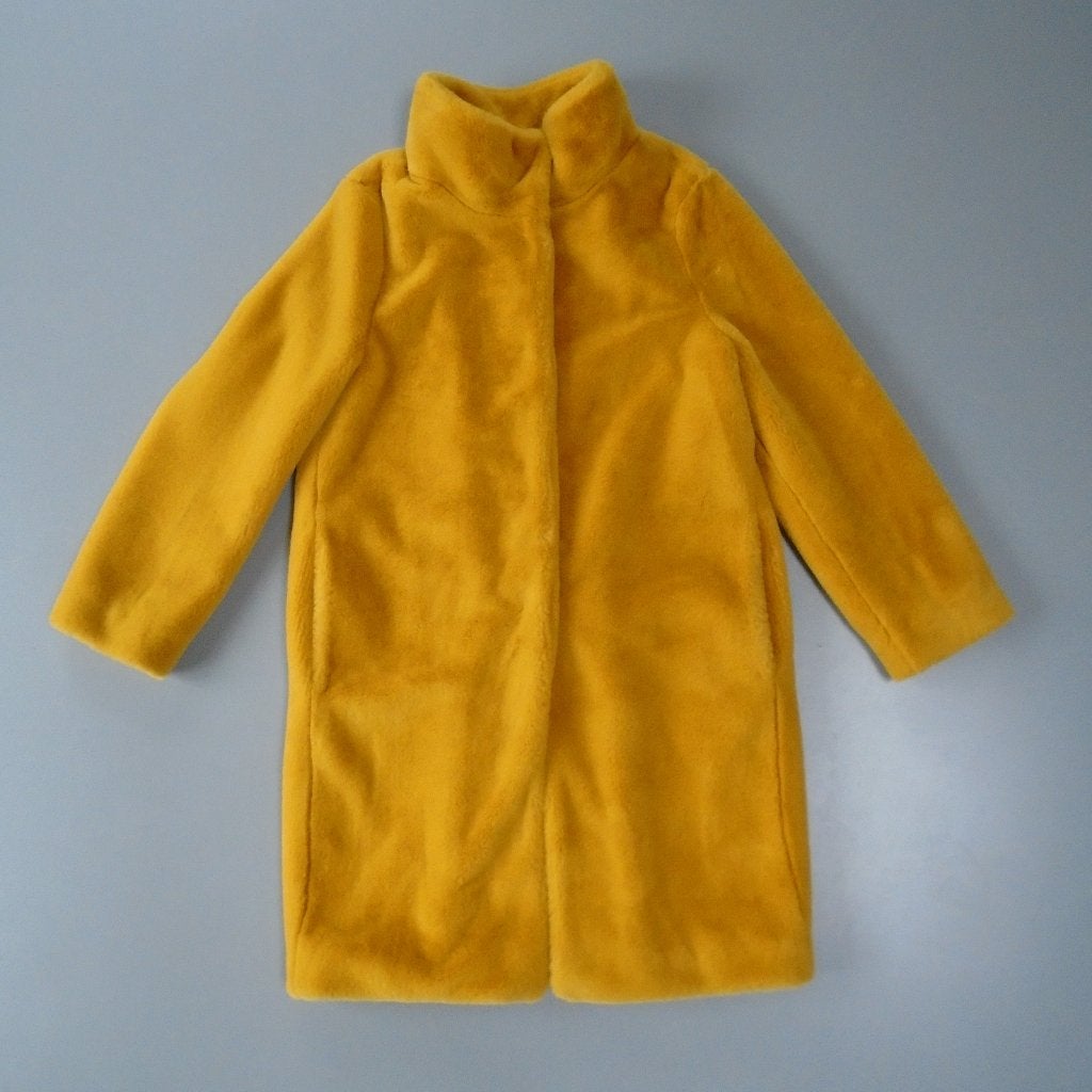 S Oliver mantel winterjas nieuwstaat XS/S okergeel faux fur, Verzenden, Geel, Nieuw, S.Oliver