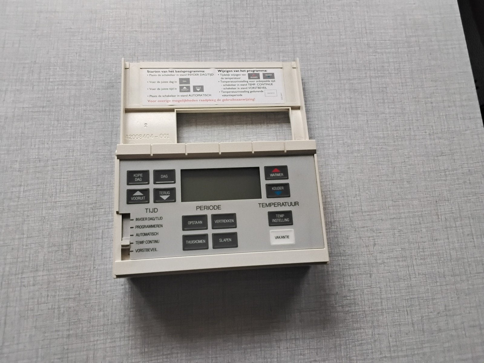 Nefit Ecomline Klokthermostaat - Gebruikt, Ophalen of Verzenden