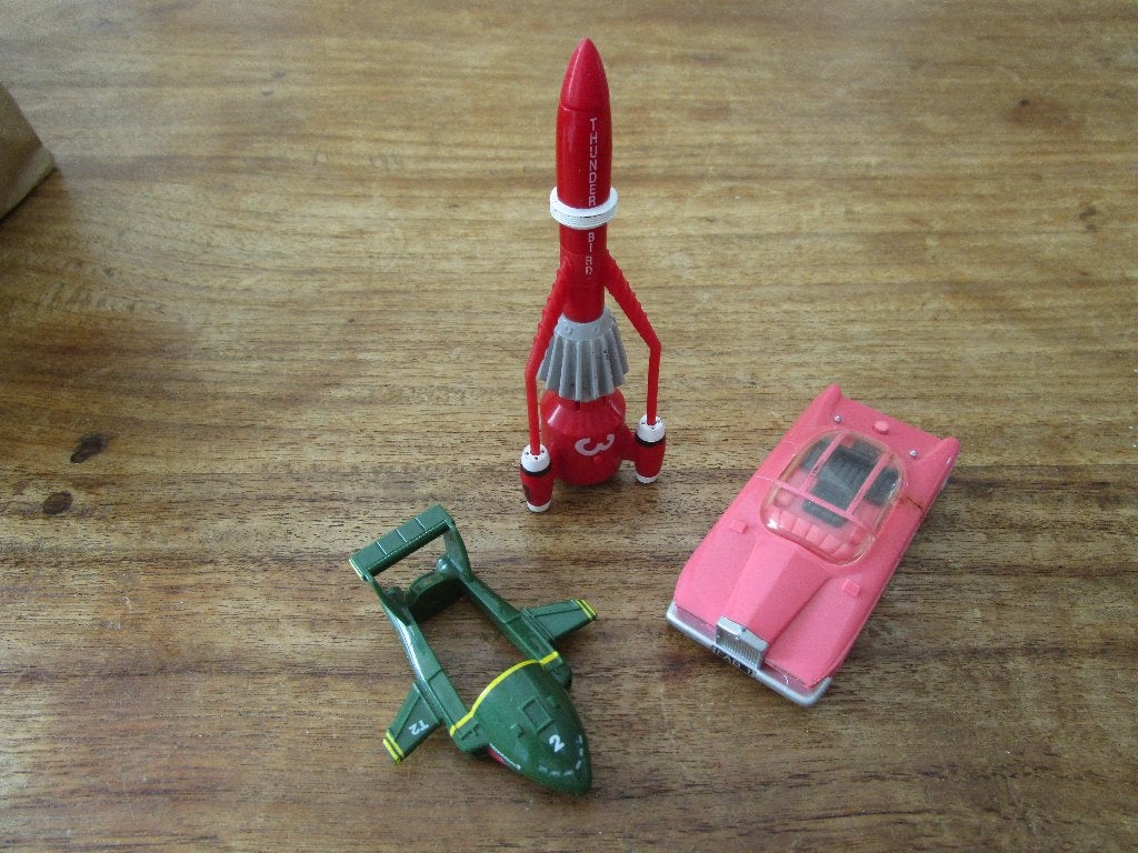 Lady,s Penelope FAB1 auto en raket  uit Thunderbirds serie, Ophalen of Verzenden, Zo goed als nieuw, Tv, Actiefiguur of Pop