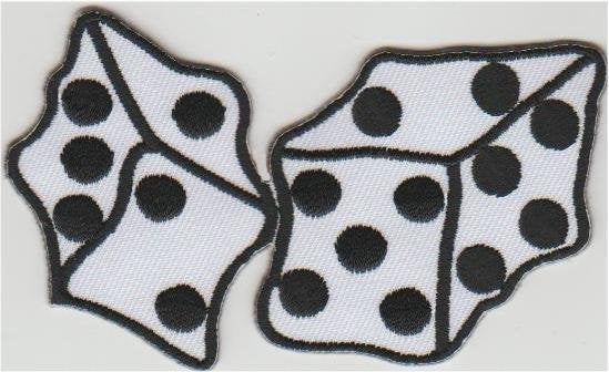 Dobbelsteen Dice patch embleem #4, Verzenden, Nieuw, Shirt