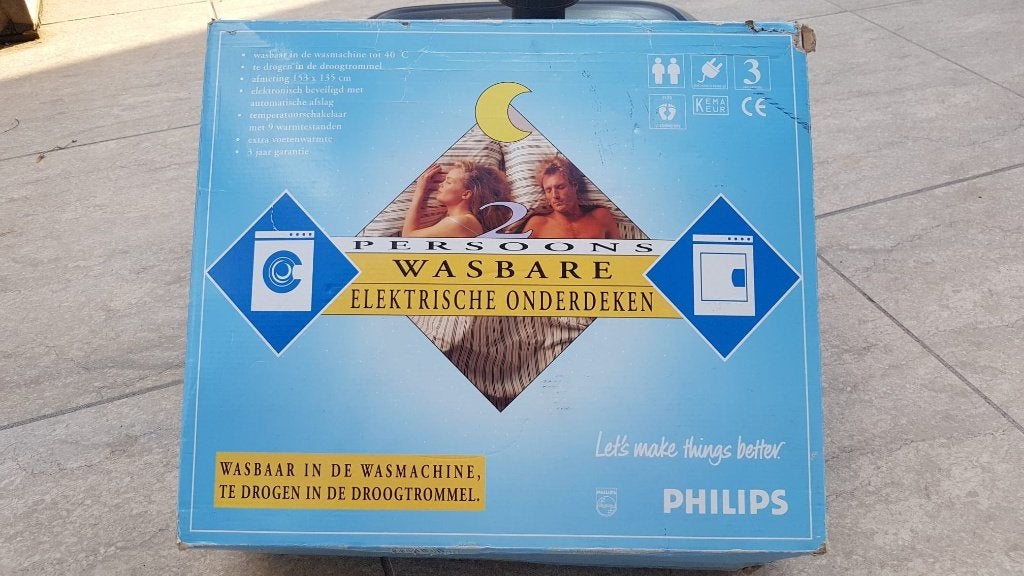 Nieuwe Elektrische deken 2-pers Philips wasmachine en droger, Overige kleuren, Overige typen, Ophalen of Verzenden, Nieuw