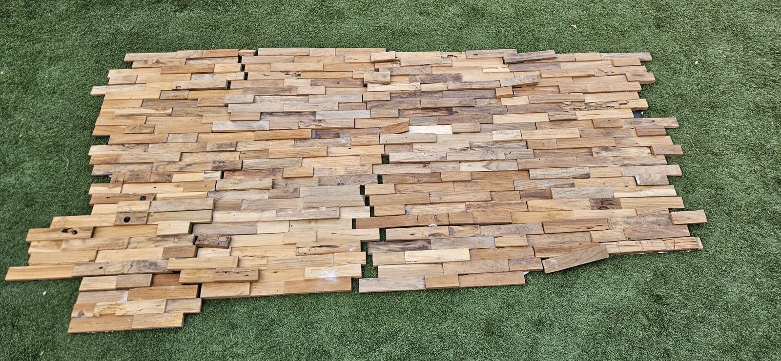 Houten wand decoratie, Ophalen, Zo goed als nieuw