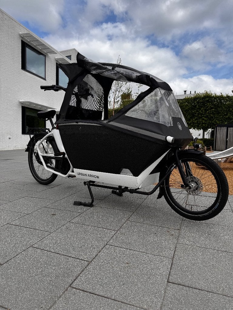 Urban Arrow Active Line Bakfiets (2021), Gebruikt, Huif, 2 kinderen, Trommelrem