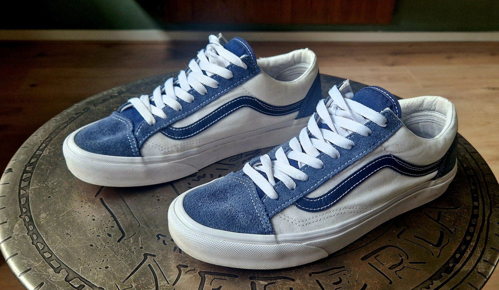 Vans Sk8-Low Sneakers - Blauw/Wit, Ophalen of Verzenden, Vans