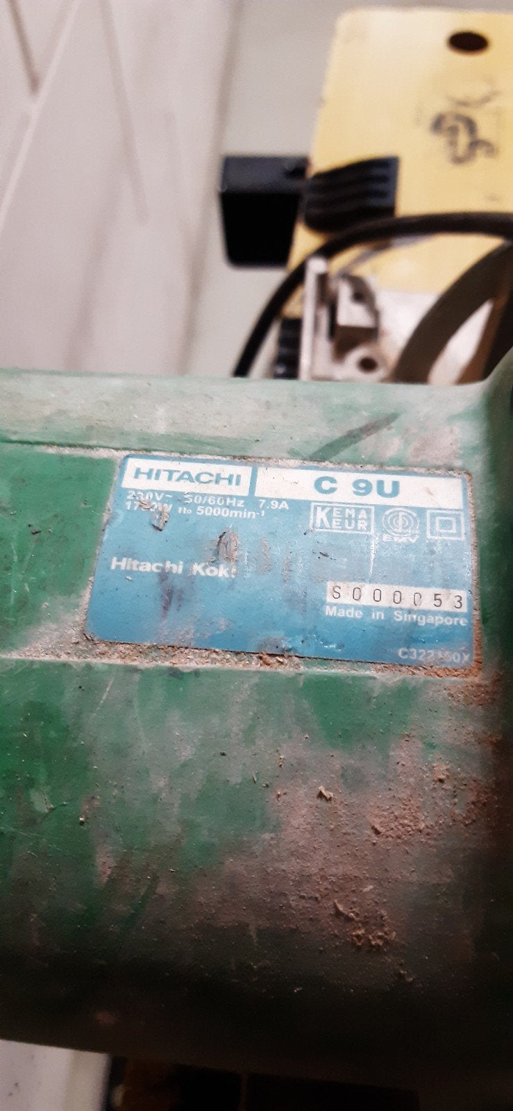 Hitachi zaag machine, Ophalen of Verzenden, Glas, Aluminium