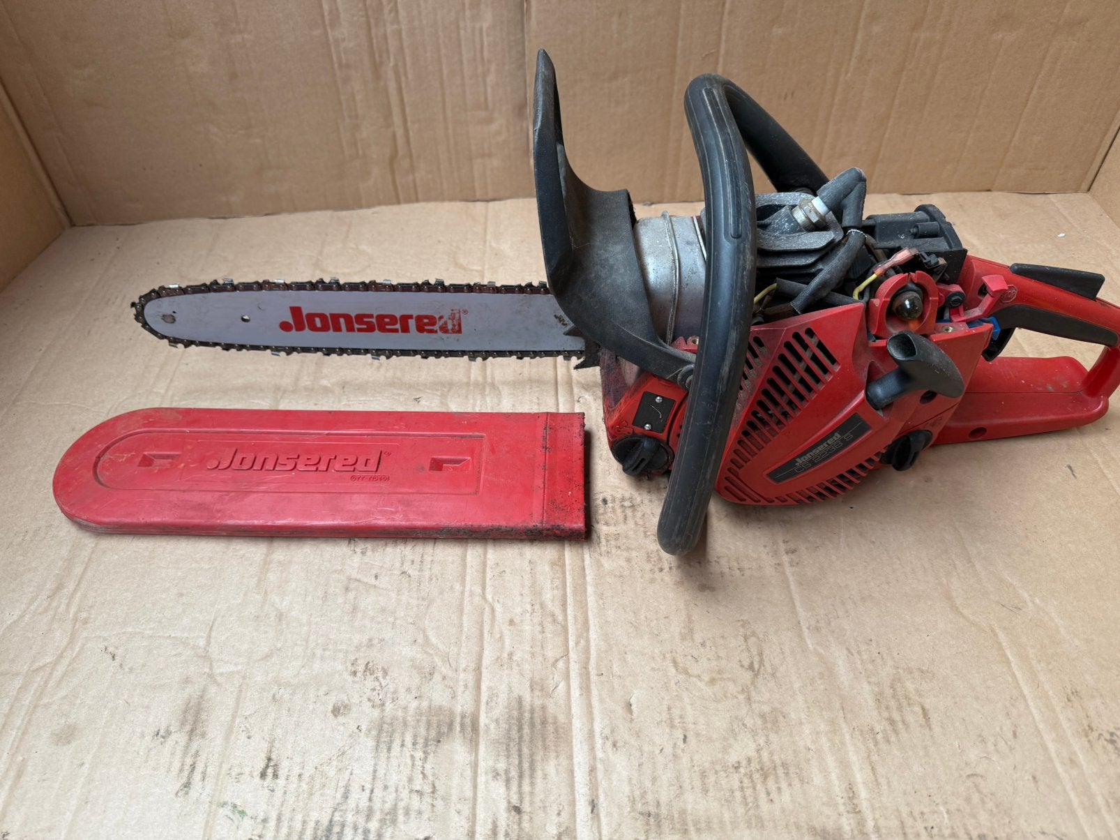 Jonsered CS2238S kettingzaag, Tuin en Terras, Ophalen of Verzenden, Gebruikt