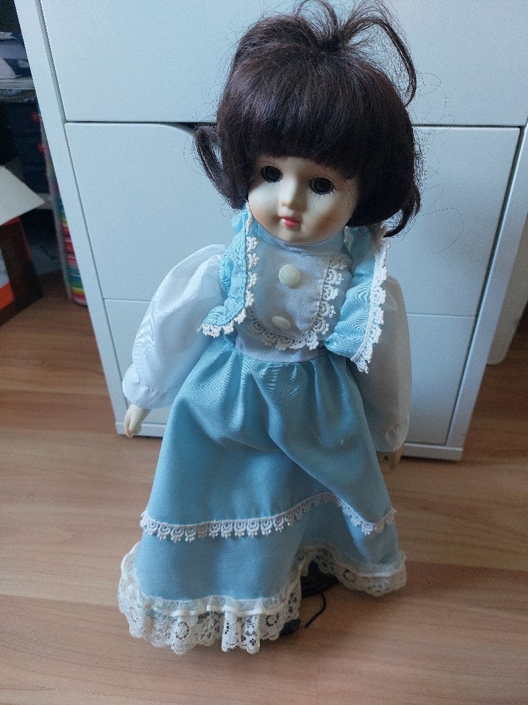 Vintage Porseleinen pop (23), Ophalen of Verzenden, Zo goed als nieuw, Pop