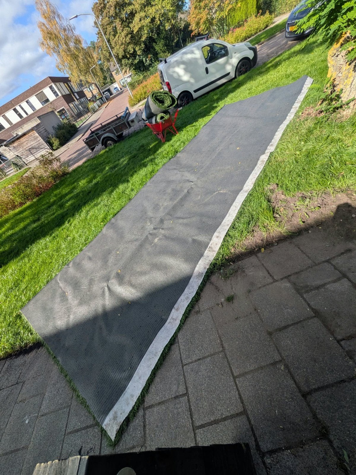 Voetbal Kunstgras voor tuin of balkon - Zo goed als nieuw, Ophalen of Verzenden, Nieuw, 20 m² of meer, Kunstgras