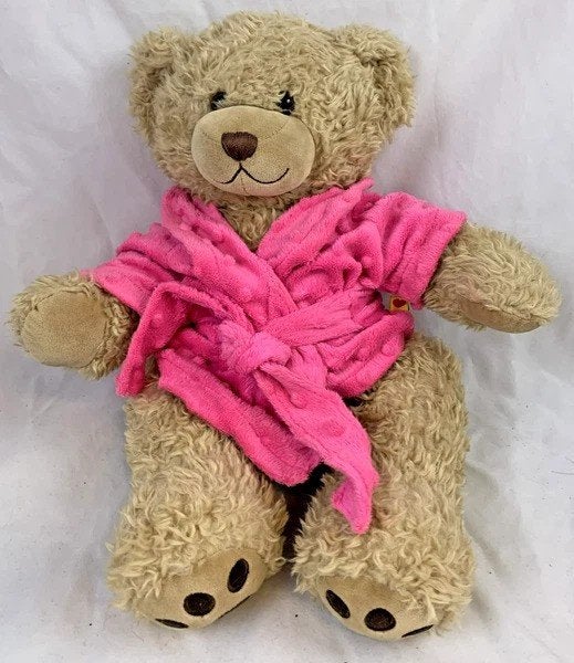 Build-A-Bear Workshop Teddybeer met roze badjas knuffel 40cm, Kinderen en Baby's, Coolsingel 104, 3011 AG Rotterdam, Netherlands