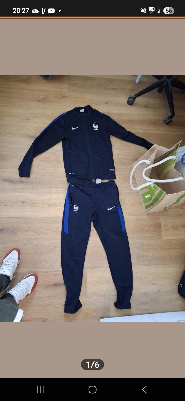 FFF Trainingspak Maat S - Met Beschadigingen, Blauw, Nike, Ophalen of Verzenden, Voetbal