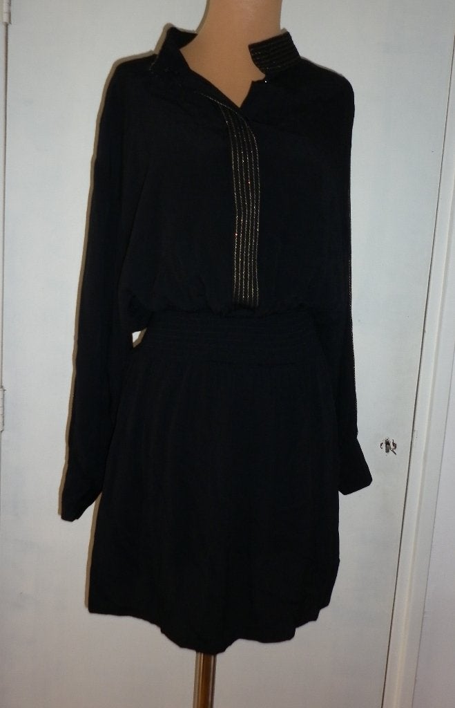 jurk maat small  merk :  Alix, Kleding | Dames, Jurken, Zo goed als nieuw, Maat 36 (S), Zwart, Knielengte, Verzenden