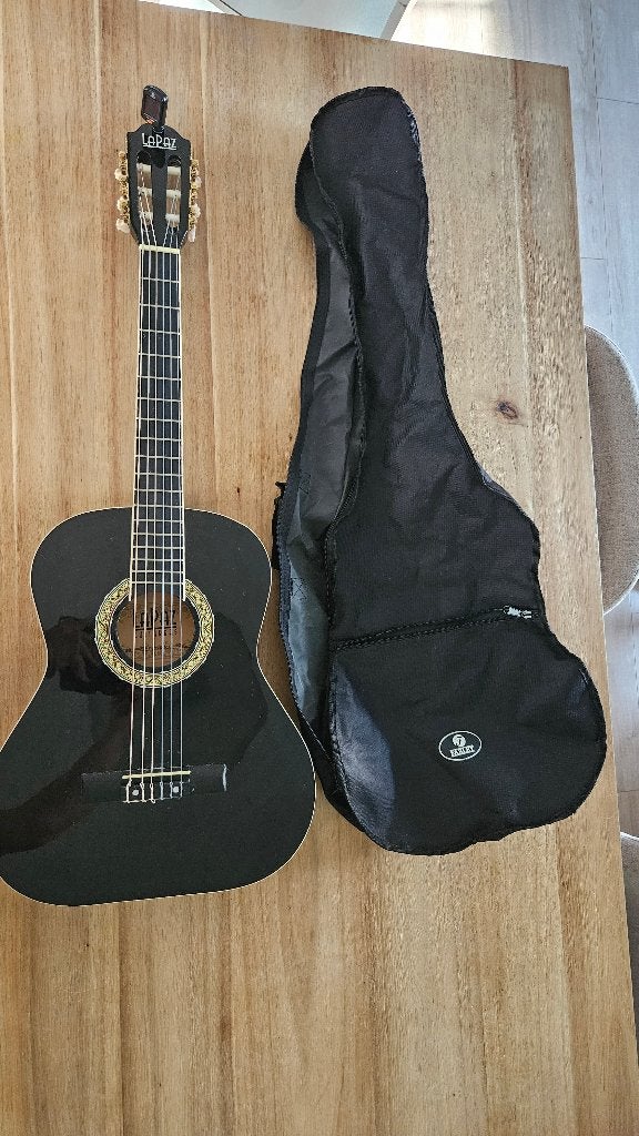 Gitaar Lapaz 3/4 incl. toebehoren, Muziek en Instrumenten, Snaarinstrumenten | Gitaren | Akoestisch, Ophalen, Zo goed als nieuw