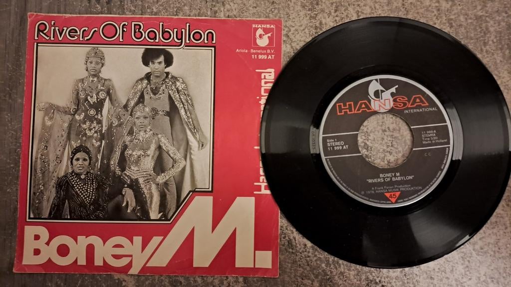 Boney M  - rivers of babylon, Gebruikt, 7 inch, Single, Ophalen of Verzenden
