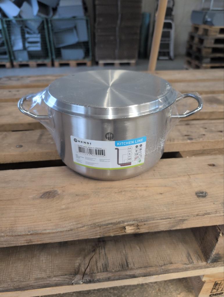 Hendi Kookpan 3,5 liter Kitchen Line, Ophalen of Verzenden, Nieuw, Rvs