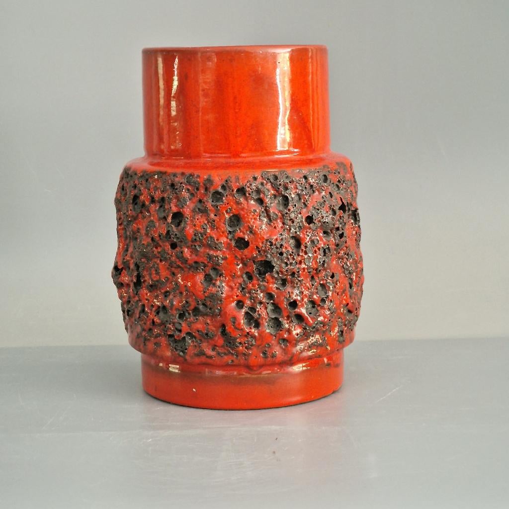 Vintage West-Duitse Fat Lava vaas gemaakt door Otto Keramik, Antiek en Kunst, Ophalen of Verzenden