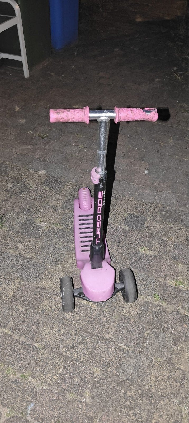 Roze step lichtgevend kinderstep, Ophalen, Gebruikt, Gewone step
