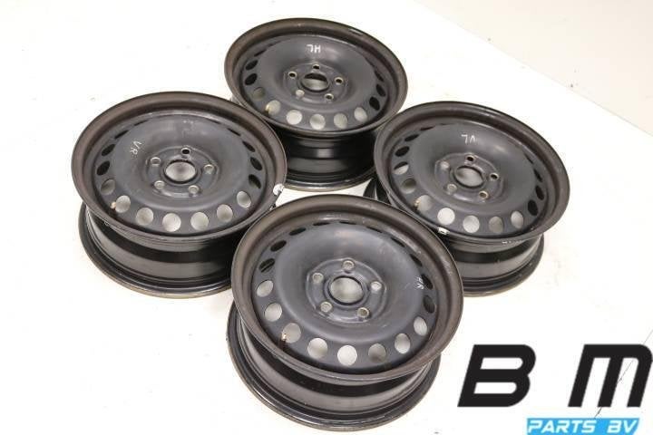 Org 15 inch stalen velgen VW Golf 6 / Touran 1K0601027C, Auto-onderdelen, Gebruikt, Velg(en)