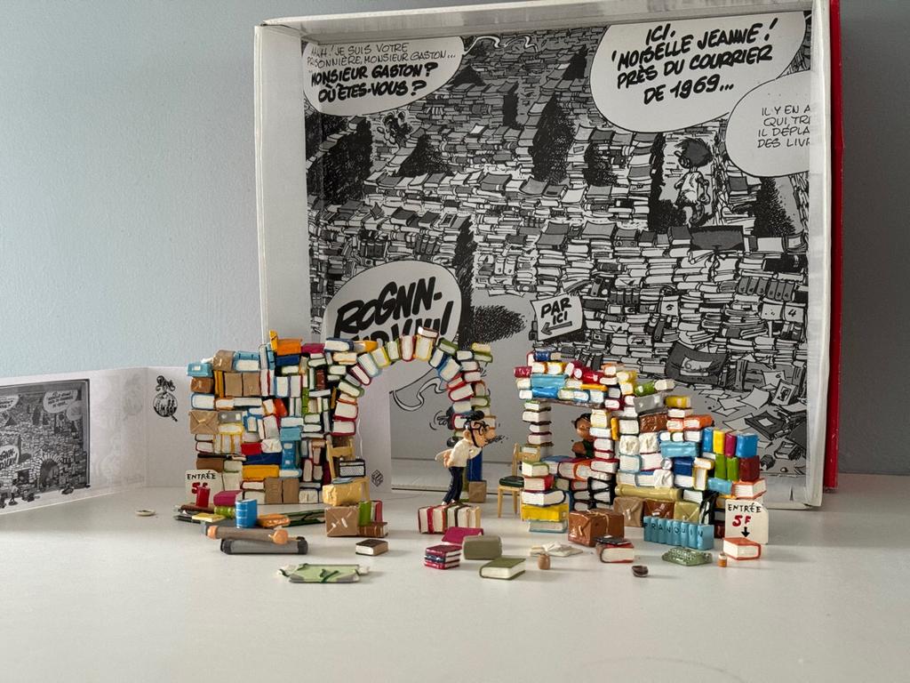 Het labyrint van Gaston Pixi Franquin, Ophalen of Verzenden, Asterix en Obelix, Zo goed als nieuw, Beeldje of Figuurtje