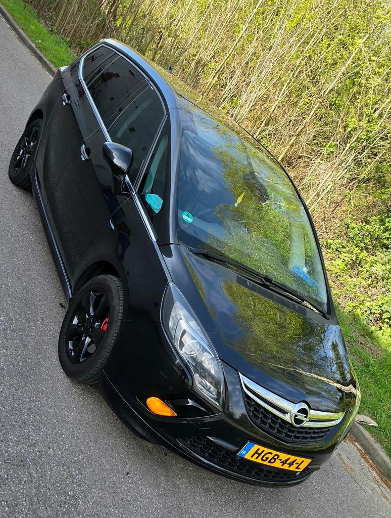 Opel Zafira 1.4 T/AUT/7P/Sport/Bi-Xenon/Navi/Pano/Zwart/Leer, Auto's, Opel, Automaat, Bluetooth, Achterwielaandrijving, 1250 kg