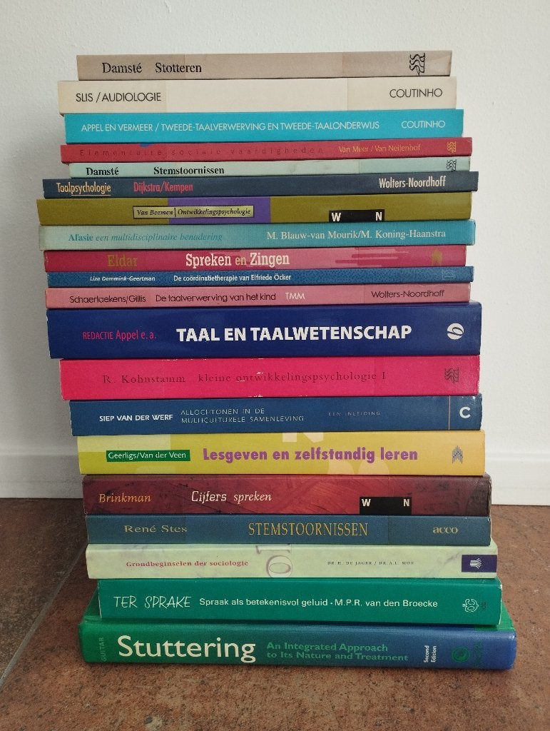 20 studieboeken taalwetenschap, psychologie & sociologie, Boeken, Verzenden, Alpha, Zo goed als nieuw, HBO