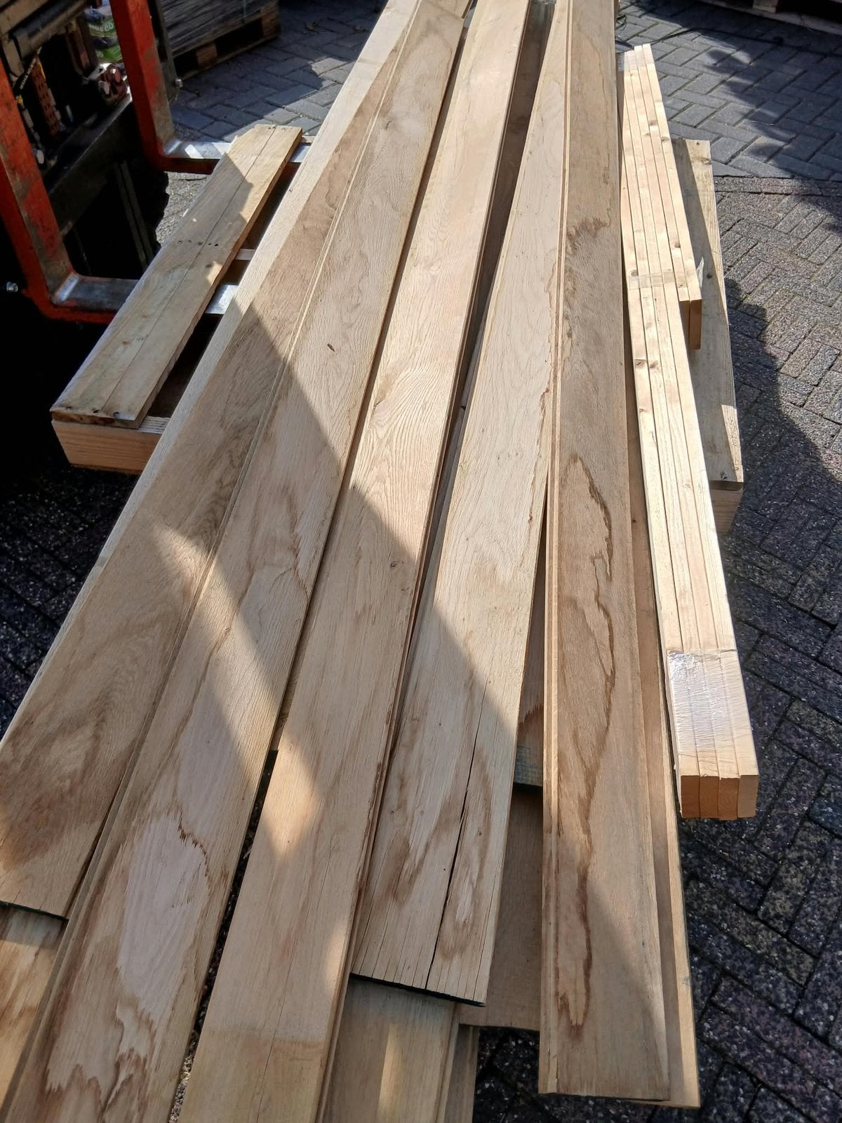 Eiken planken met veer en groef, Ophalen, Nieuw, 250 cm of meer, Planken