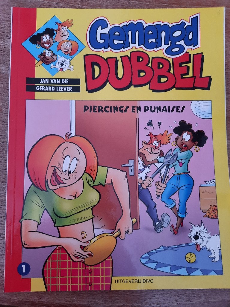 Gemengd Dubbel, Piercings en punaises, Eén stripboek, Ophalen of Verzenden