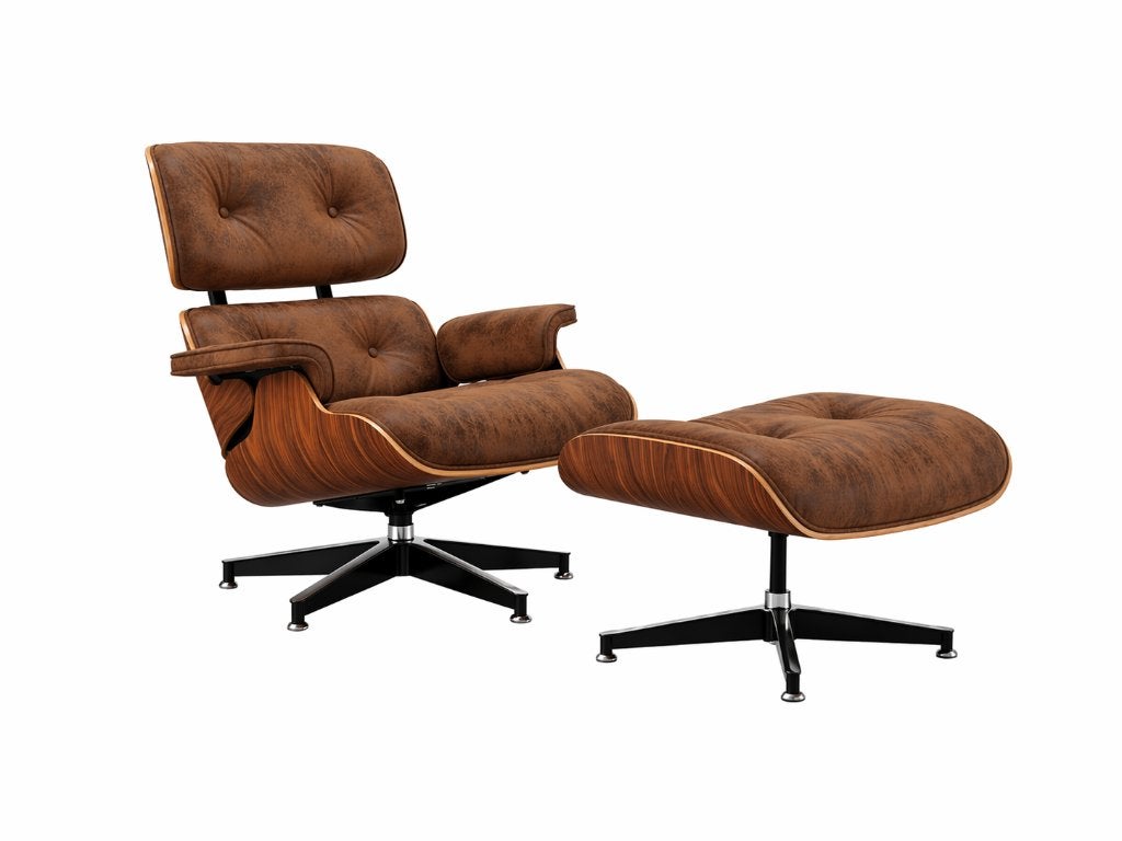 Lounge Chair - Set - Bruin Vintage - XL - Fauteuil, Huis en Inrichting, Fauteuils, Info@meubelcasa.nl, MeubelCasa, Nieuw, 75 tot 100 cm