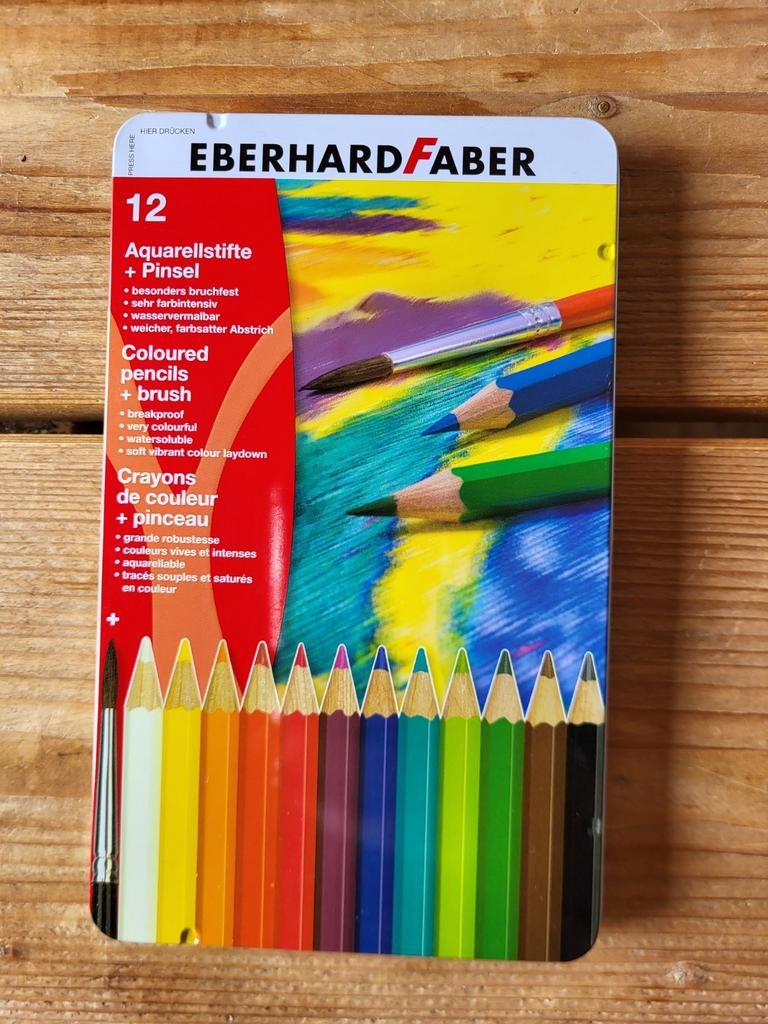 Kleurpotloden aquarel 12 stuks, Ophalen, Gebruikt, Potlood of Stift