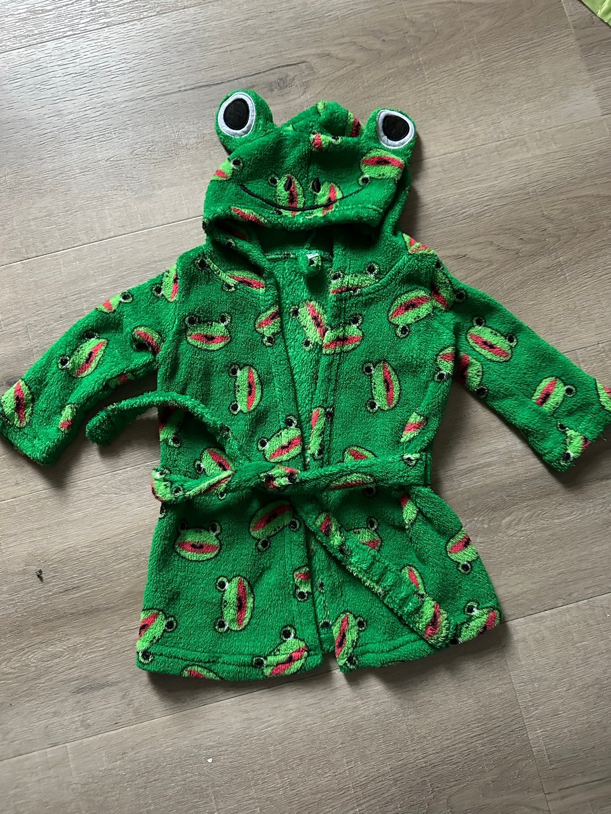 Leuke kikker badjas voor kind, maat 74-80, Ophalen of Verzenden, Gebruikt, Jongetje of Meisje, Nacht- of Onderkleding