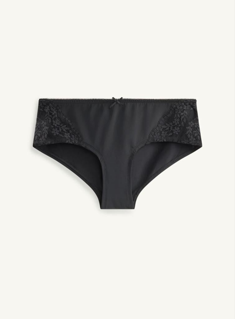 Zwart kanten slipje, Verzenden, Zwart, Slip