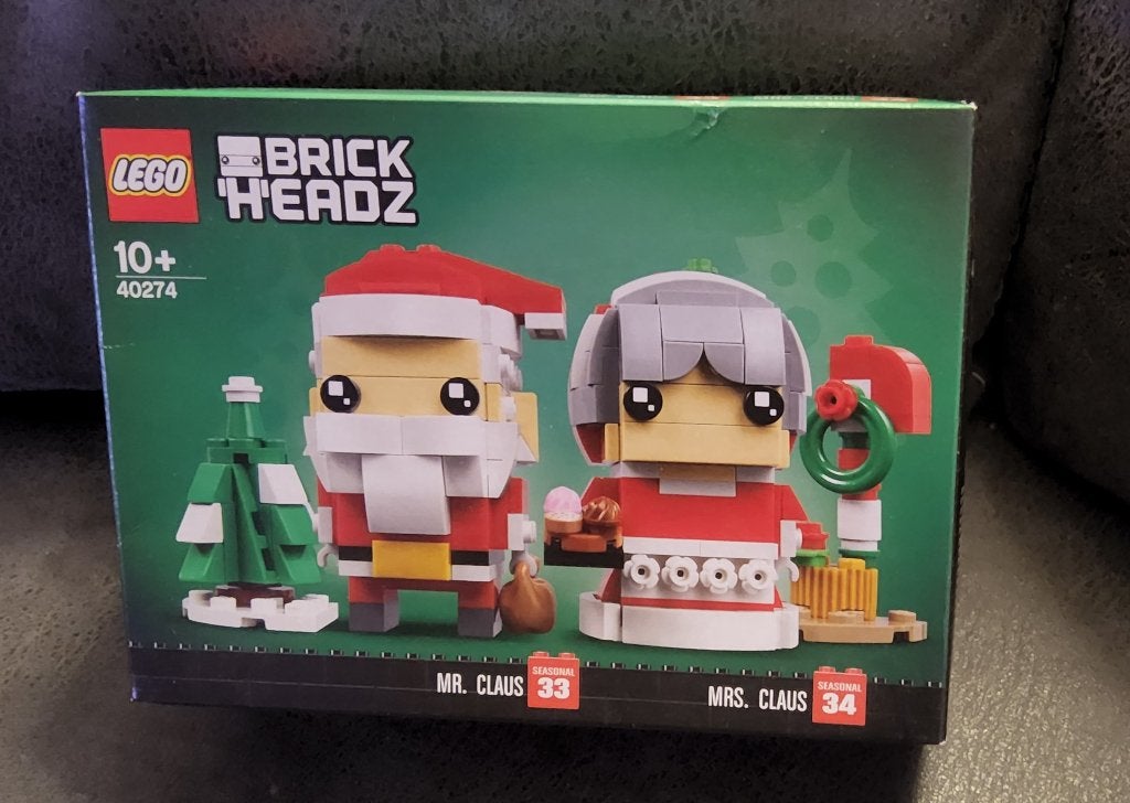 Lego Brickheadz 40274 Kerstman en Kerstvrouw NIEUW, BrickHeadz, Lego, Nieuw, Ophalen of Verzenden