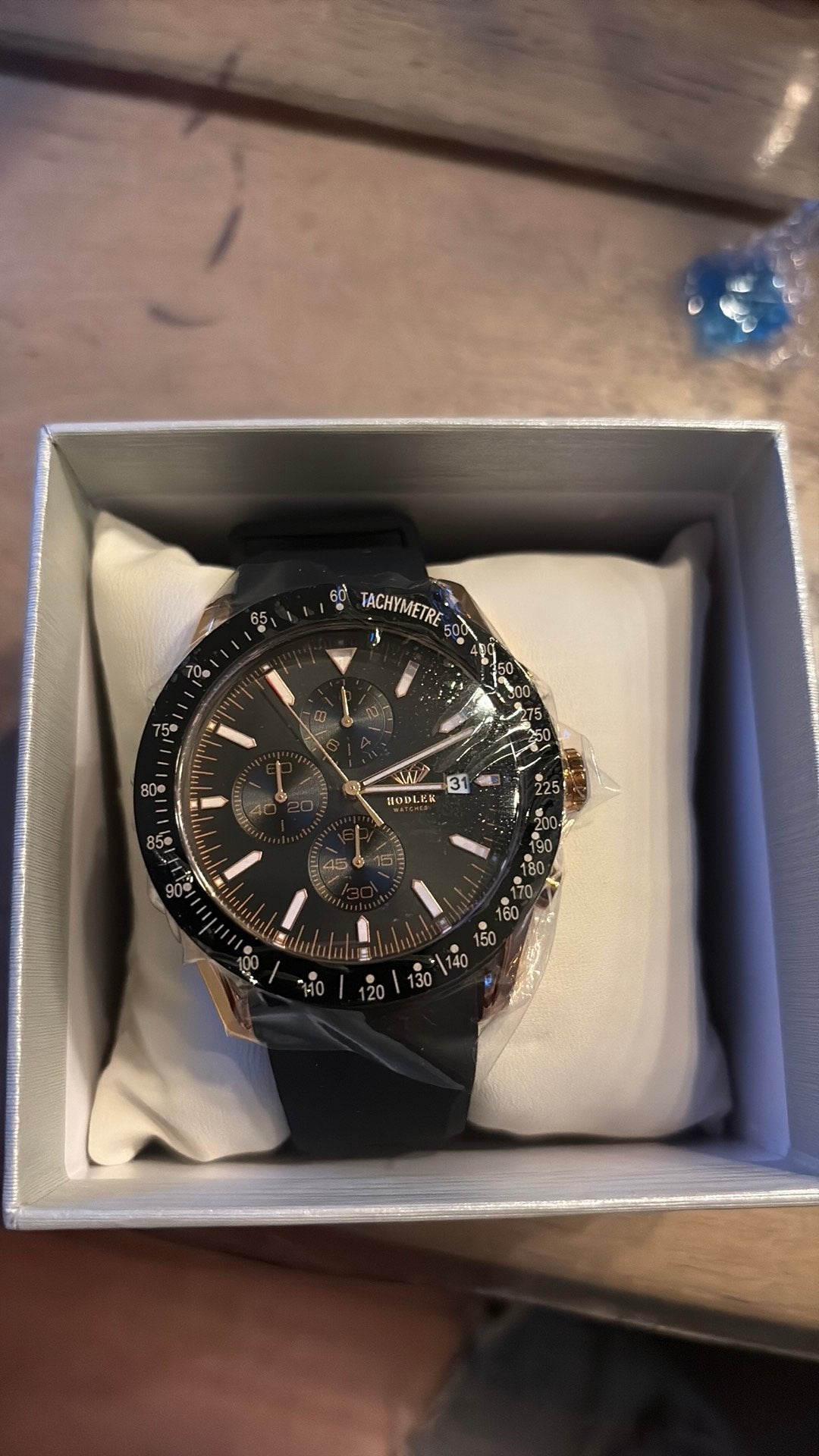Hodler montreaux black horloge, Ophalen of Verzenden, Zo goed als nieuw, Overige merken