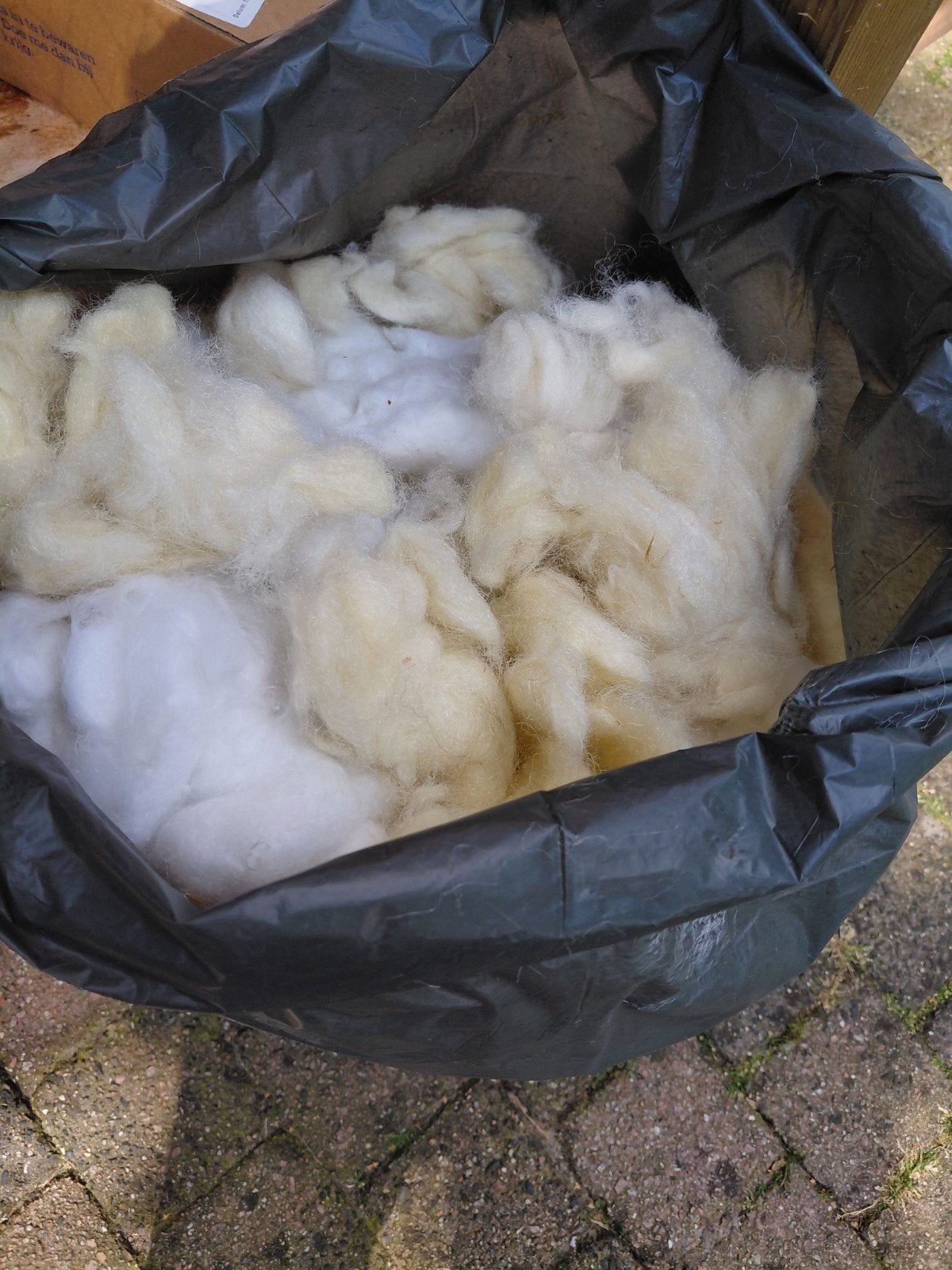 Vuilniszak vol vulling voor knuffels /kussens etc, Ophalen of Verzenden