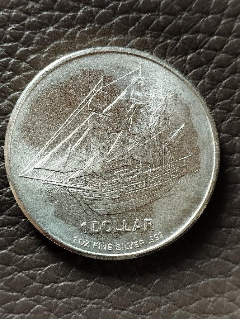 1 oz. 999 zilver Cook islands 2010, Ophalen of Verzenden, Zilver